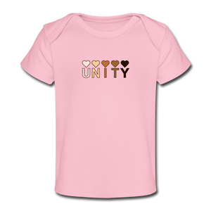 Unity Hearts Organic Baby T-Shirt - light pink