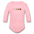 U Hearts Organic Long Sleeve Baby Bodysuit - light pink