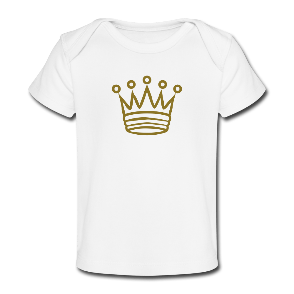 Crown Organic Baby T-Shirt - white