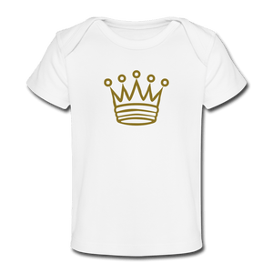 Crown Organic Baby T-Shirt - white