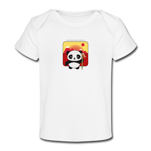 Panda Organic Baby T-Shirt - white