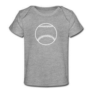 Baseball Organic Baby T-Shirt - heather gray