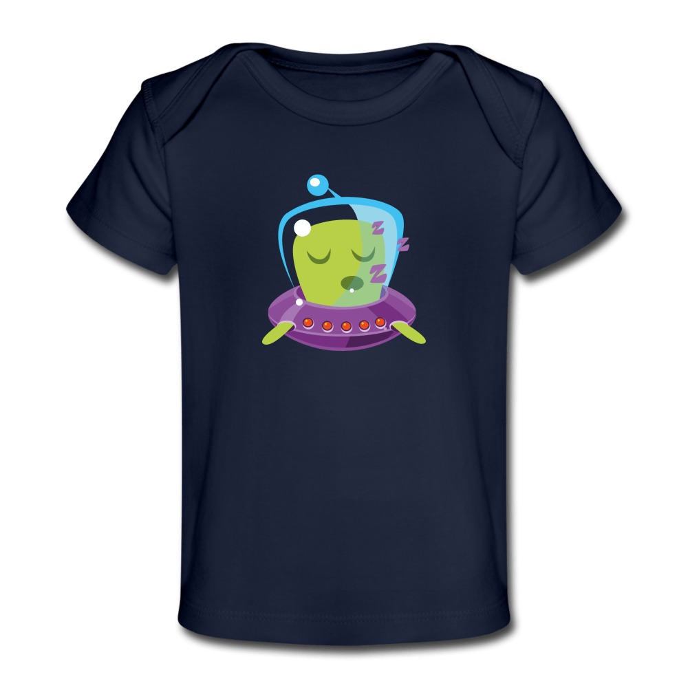 Alien Organic Baby T-Shirt - dark navy