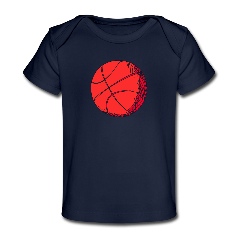 Basketball Organic Baby T-Shirt - black