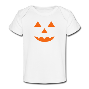 Pumpkin Organic Baby T-Shirt - white