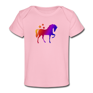 Unicorn Baby Organic T-Shirt - light pink