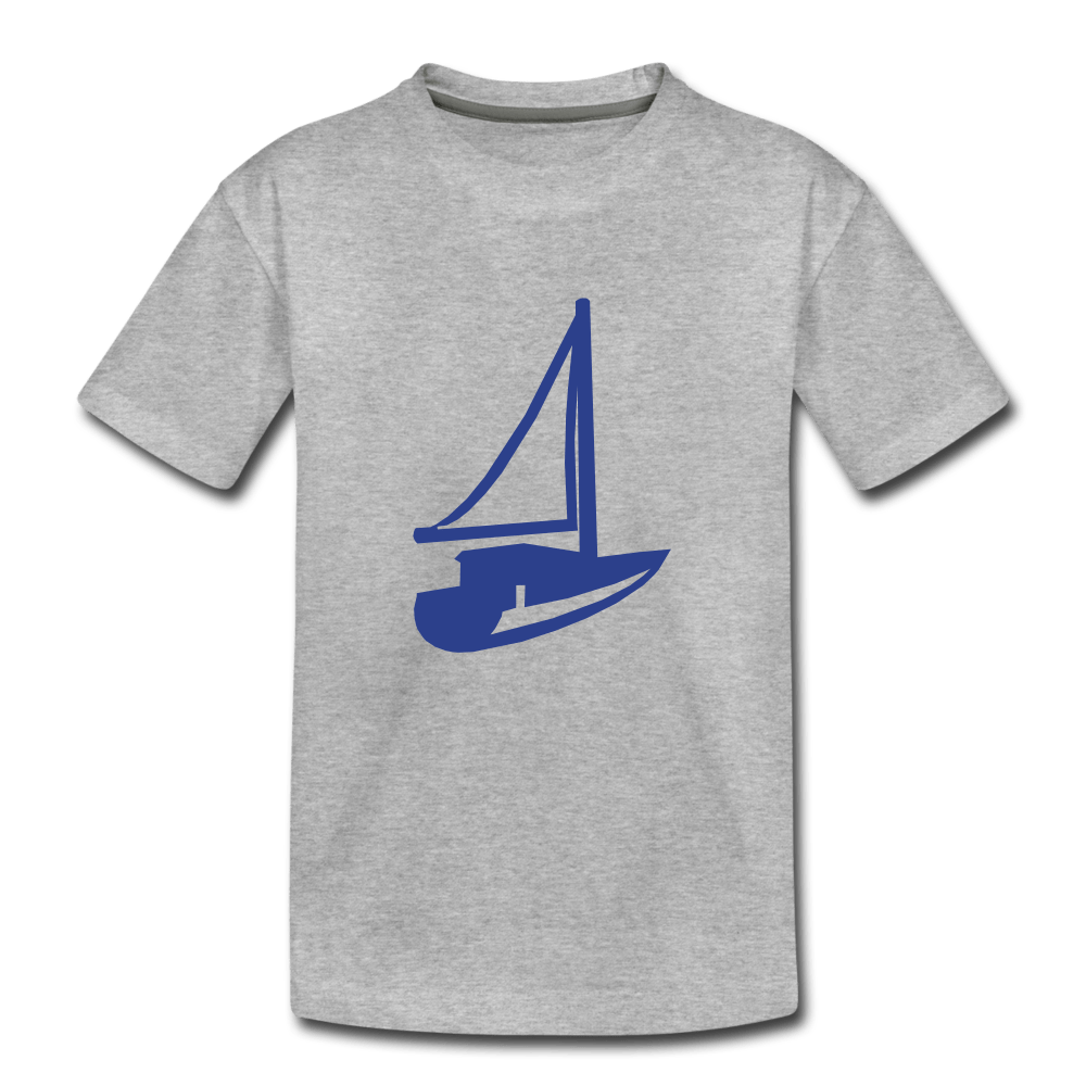 Sail Boat Toddler Premium T-Shirt - white