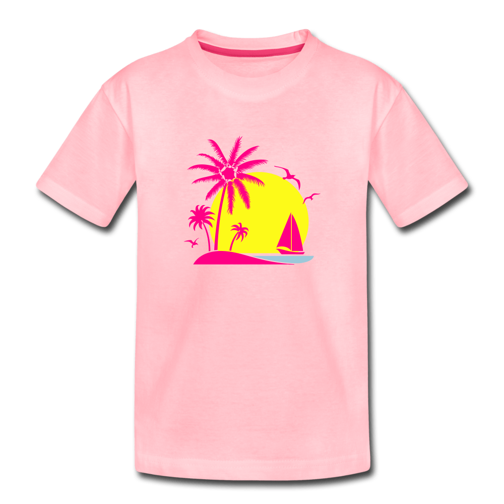 Palm Tree Toddler Premium T-Shirt - purple