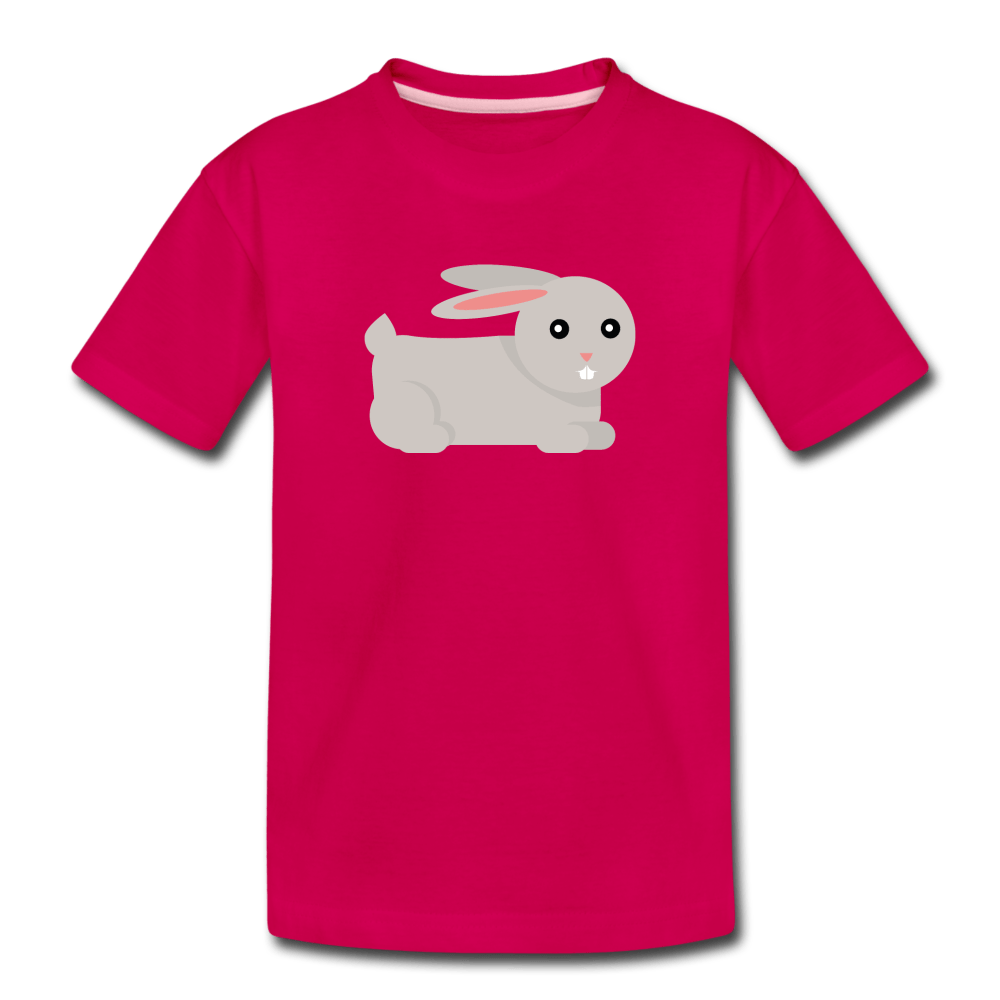 Bunny Toddler Premium T-Shirt - dark pink