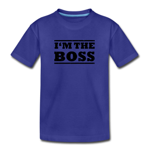 Boss Toddler Premium T-Shirt - royal blue