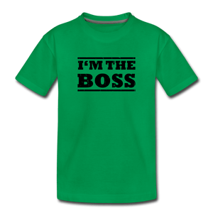 Boss Toddler Premium T-Shirt - kelly green