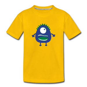 Blue Moster Toddler Premium T-Shirt - sun yellow