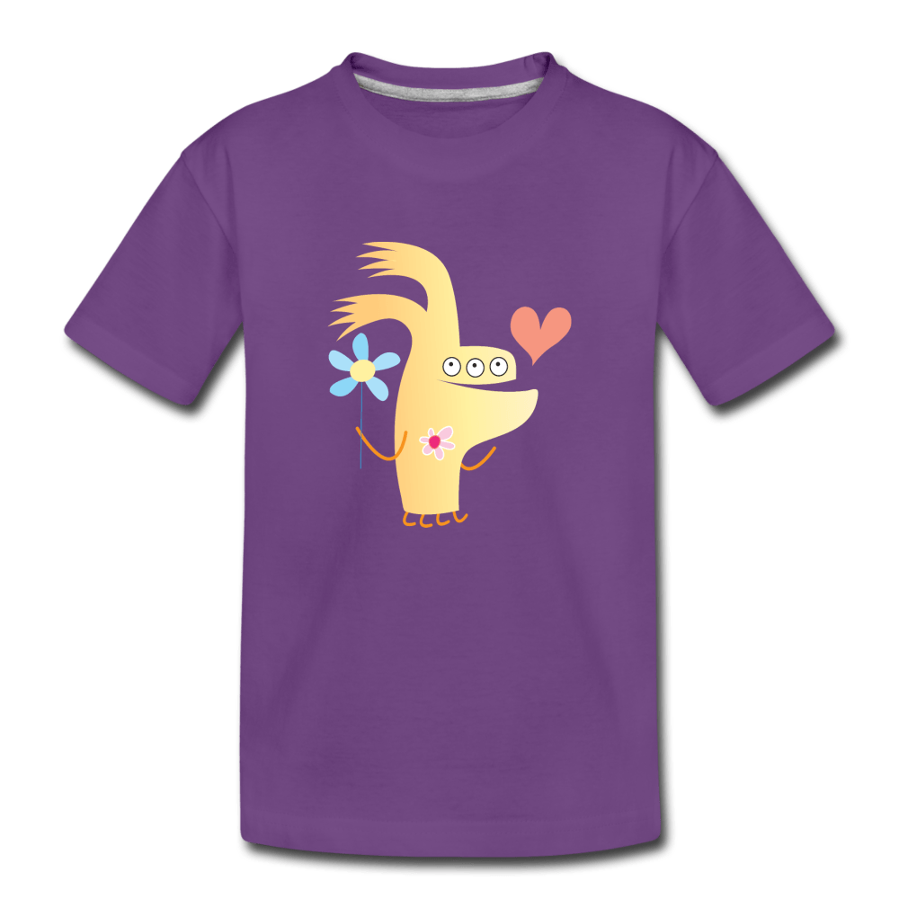 Girl Moster Toddler Premium T-Shirt - purple
