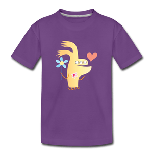 Girl Moster Toddler Premium T-Shirt - purple