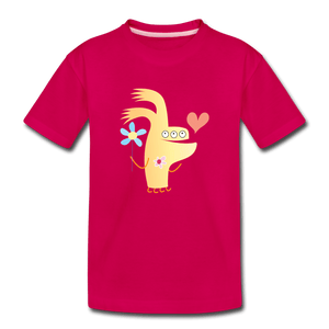 Girl Moster Toddler Premium T-Shirt - dark pink