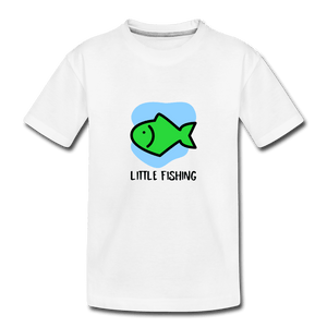 Fishing Toddler Premium T-Shirt - white