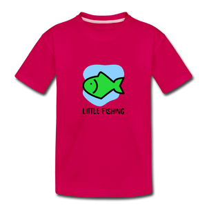 Fishing Toddler Premium T-Shirt - dark pink