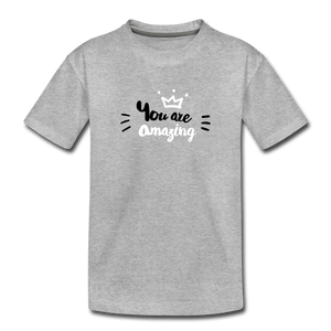 Amazing Toddler Premium T-Shirt - heather gray