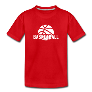 Basketball Toddler Premium T-Shirt - red