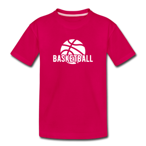 Basketball Toddler Premium T-Shirt - dark pink