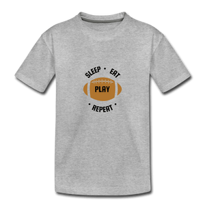 Sleep Eat Play Toddler Premium T-Shirt - heather gray