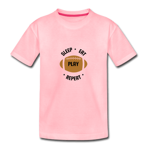 Sleep Eat Play Toddler Premium T-Shirt - pink