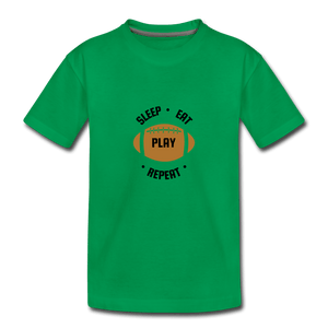 Sleep Eat Play Toddler Premium T-Shirt - kelly green