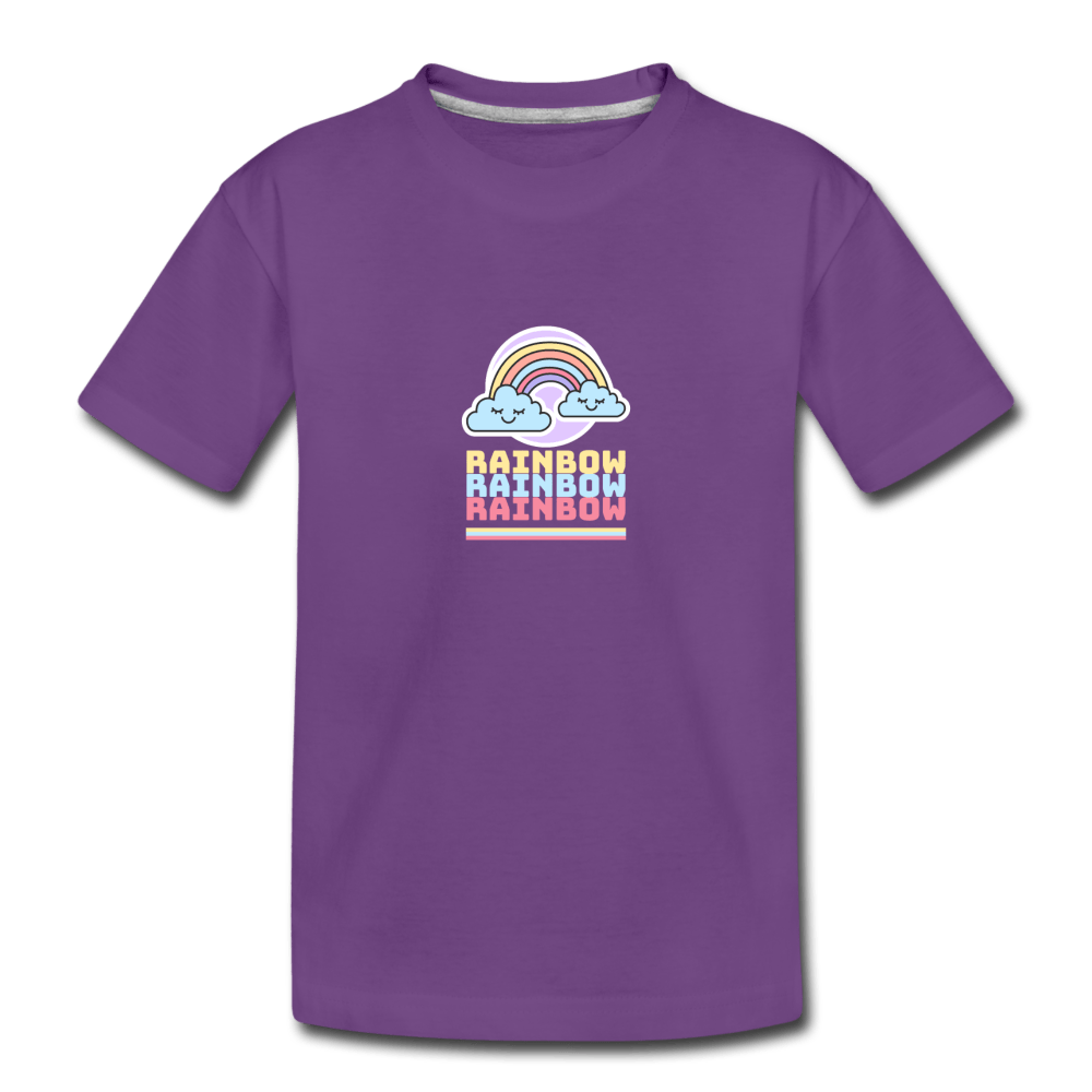 Rainbow Toddler Premium T-Shirt - dark pink