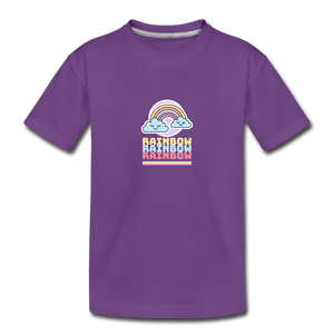 Rainbow Toddler Premium T-Shirt - purple