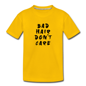 Bad Hair Toddler Premium T-Shirt - sun yellow