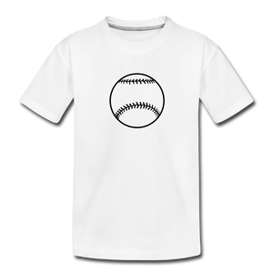 Baseball Toddler Premium T-Shirt - white