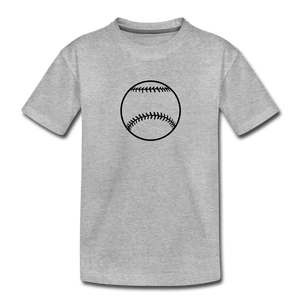 Baseball Toddler Premium T-Shirt - heather gray