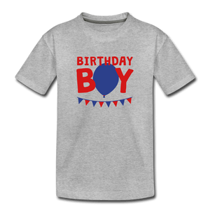 Birthday Boy Toddler Premium T-Shirt - heather gray