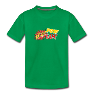 Boom Pow Bam Toddler Premium T-Shirt - kelly green