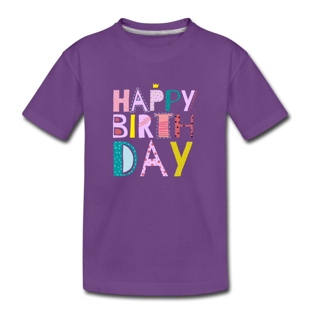 HBD Toddler Premium T-Shirt - purple