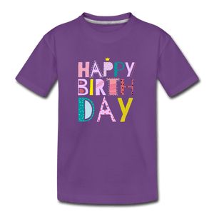 HBD Toddler Premium T-Shirt - purple