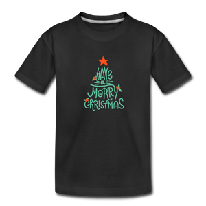 Merry Christmas Toddler Premium T-Shirt - black