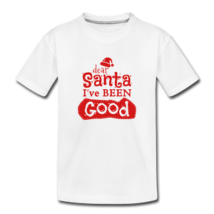 Dear Santa Toddler Premium T-Shirt - white