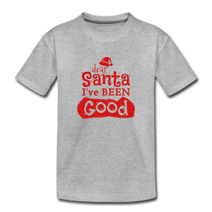 Dear Santa Toddler Premium T-Shirt - heather gray