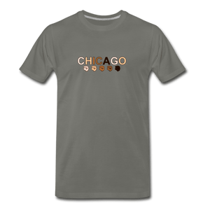 Chicago Men's Premium T-Shirt - asphalt gray