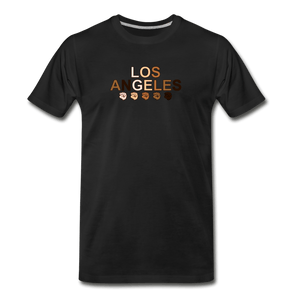 Los Angeles Fist Men's Premium T-Shirt - black