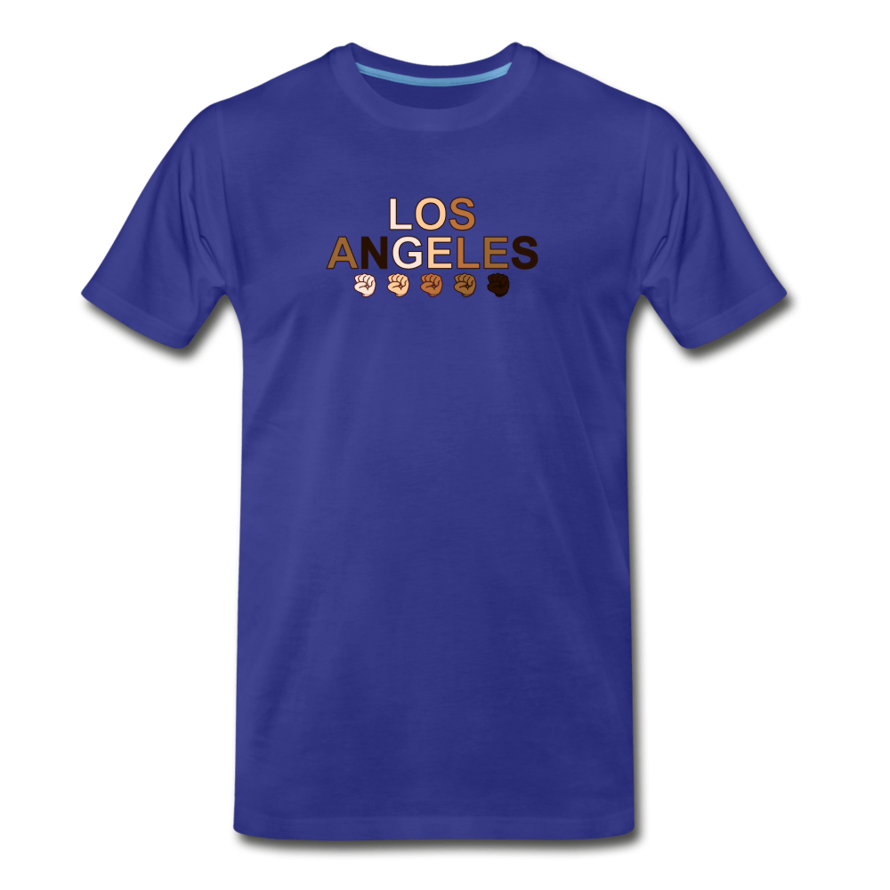 Los Angeles Fist Men's Premium T-Shirt - royal blue