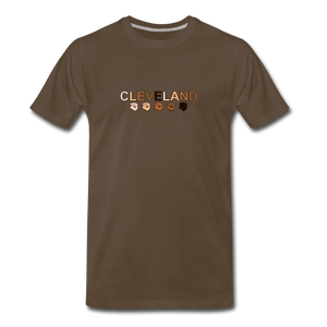 Cleveland Men's Premium T-Shirt - noble brown