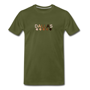 Dallas Fist Men's Premium T-Shirt - olive green