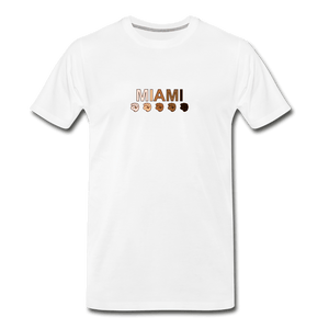 Miami Fist Men's Premium T-Shirt - white