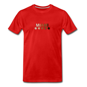 Miami Fist Men's Premium T-Shirt - red