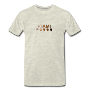 Miami Fist Men's Premium T-Shirt - heather oatmeal