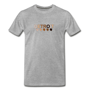 Detroit Men's Premium T-Shirt - heather gray
