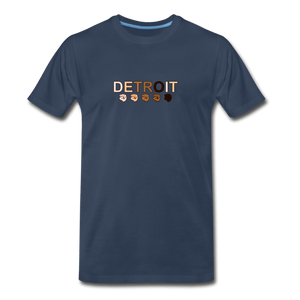 Detroit Men's Premium T-Shirt - navy