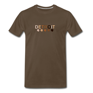 Detroit Men's Premium T-Shirt - noble brown